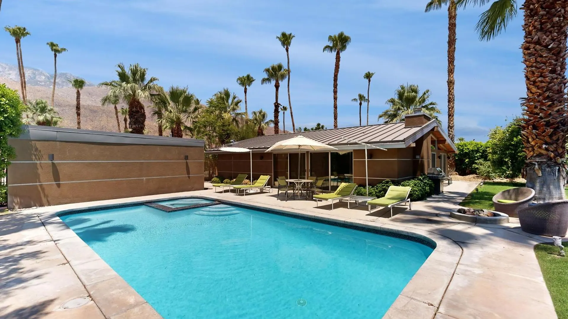 Twin Palms Mid-Century Escape Permit# 1983 Villa Palm Springs Vakantiehuis